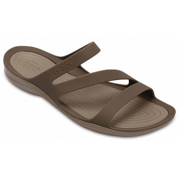 Crocs Swiftwater™ Sandal Badtofflor Dam Khaki | Sverige 0596BEXC